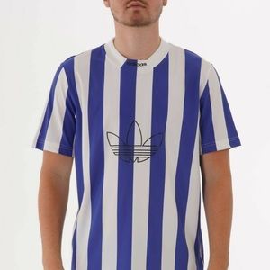 ADIDAS ORIGINALS MENS PLY STRIPED JERSEY T-SHIRT